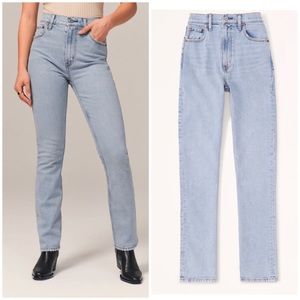 Abercrombie & Fitch Ultra High Rise 90s Slim Straight Jean Curve Love Size 29/8